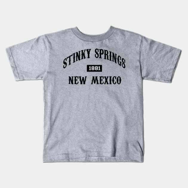 Stinky Springs Kids T-Shirt by pasnthroo